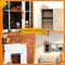 Metal Fall Pumpkin Door Topper – 11.8" x 11.8" Thanksgiving Door Frame Decoration, Autumn Harvest Sign for Cabinets, Shelves, Windows, Walls, Home & Office